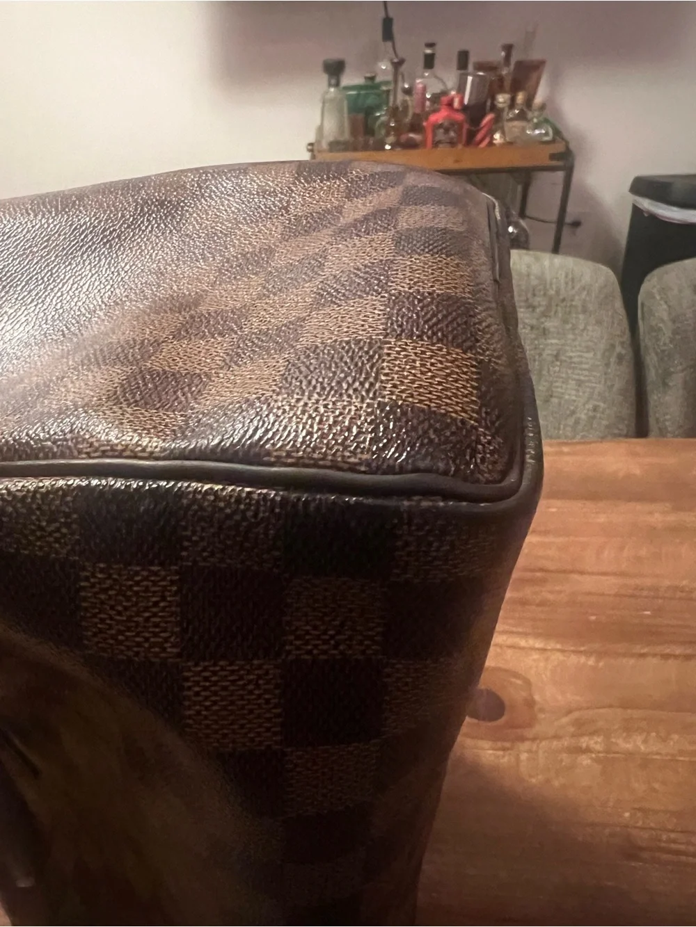 Louis Vuitton Vintage Damier Ebene  30  handbag